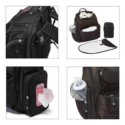 Bag Nation Diaper Bag Backpack with Stroller Straps, Changing Pad and Sundry Bag
