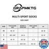 GRAPMKTG 3 Pack Soccer Socks for Kids Baseball Softball Football Socks for Youth Knee High Socks Tube Socks for Boys Girls Navy Blue X-Small