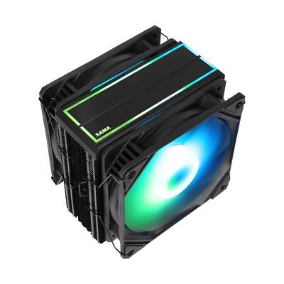 SAMA KA600D Air Fan CPU Cooler RGB AMD AM2 AM2+ AM3 AM3+ AM4 AM4+ AM5 Black