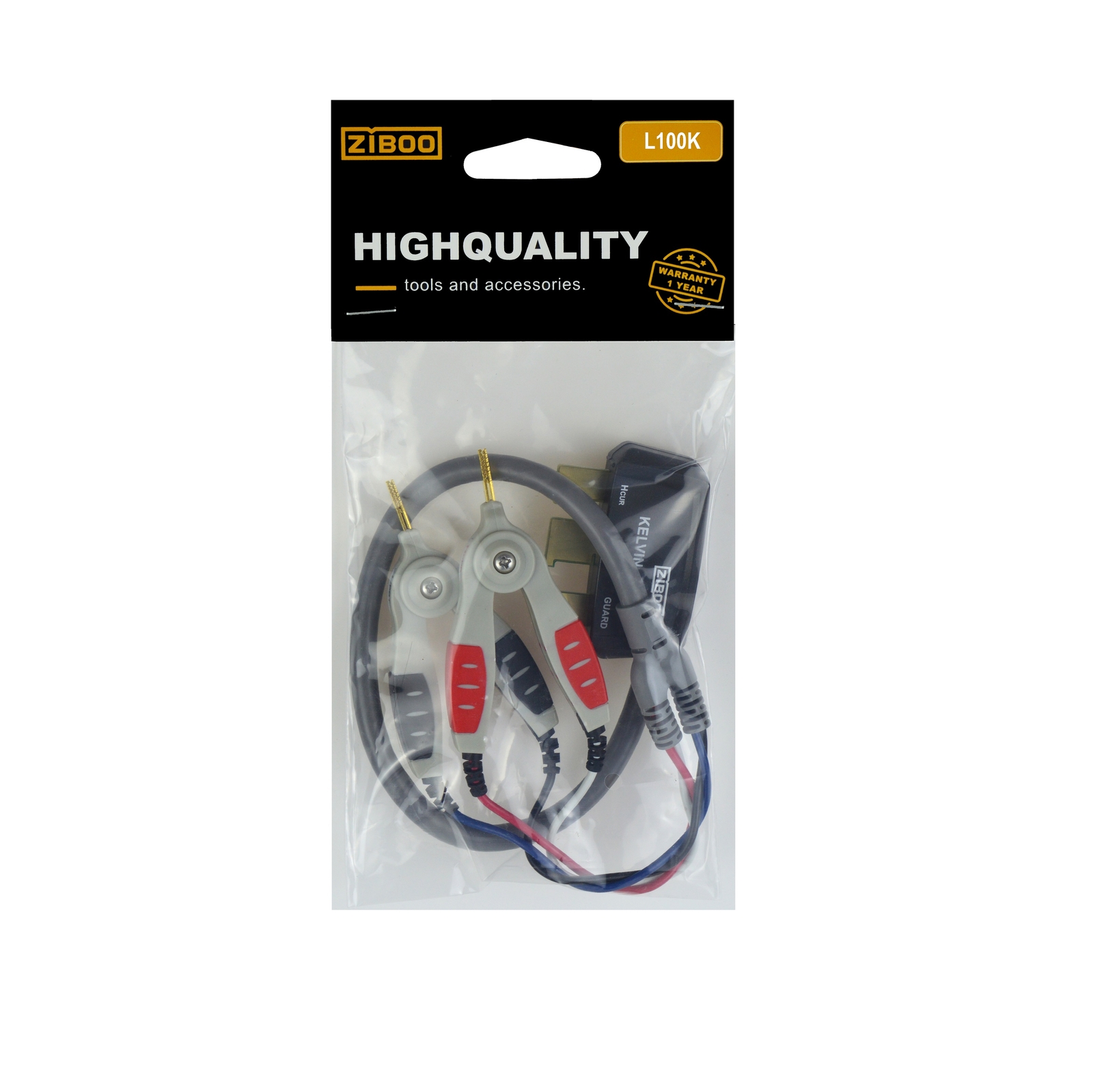 ZIBOO ZB-L100K LCR Test Clip Universal Digital Bridge Kelvin Test Line SMD Chip✦