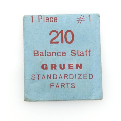 Gruen 210  Watch Movement Balance Staff Part #1