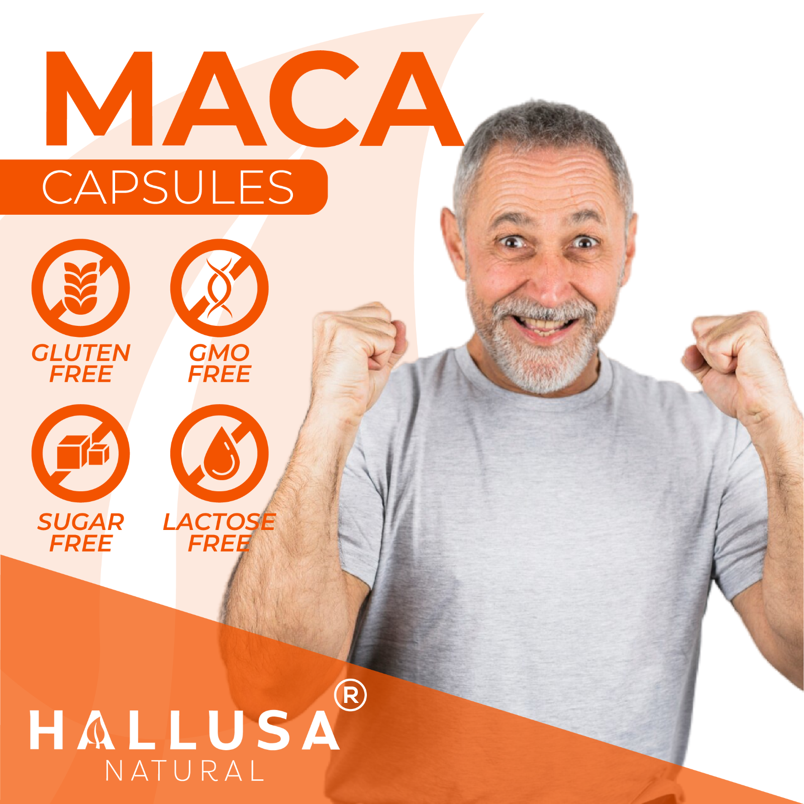 Maca Root for Men and Women - Superfood - Energyzer -  Hormone Balance -  60 cap