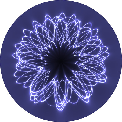 FRACTAL SPRING SPIRAL TORUS UNIQUE ROUND MOUSE PAD GIFT