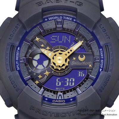 Pre-owned Casio Baby-g & Sailor Moon Collab. 30th Anniv. Ba-110xsm-2ajr Authentic
