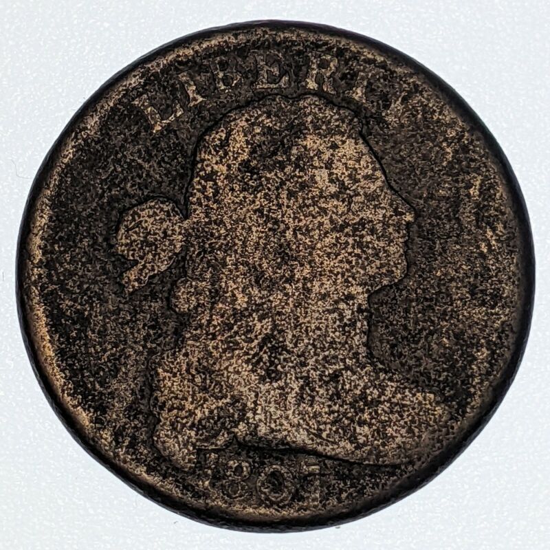 1807 Large Cent, Draped Bust, Large Fraction