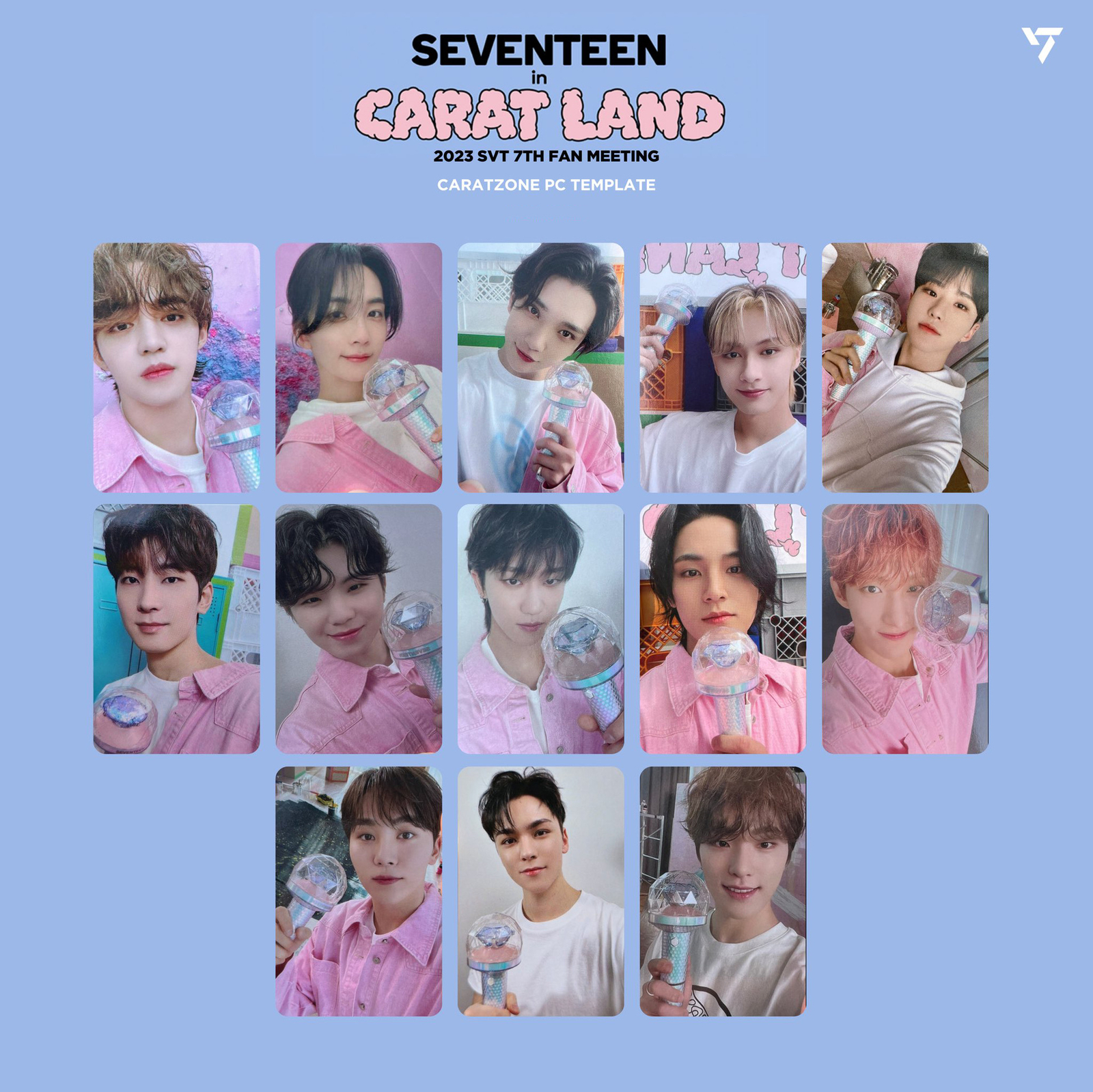 13pcs/set SEVENTEEN 2023 Caratzone CARATLAND Self Made Photo 13pcs/set SEVENTEEN 2023 Caratzone CARATLAND Self Made Photo