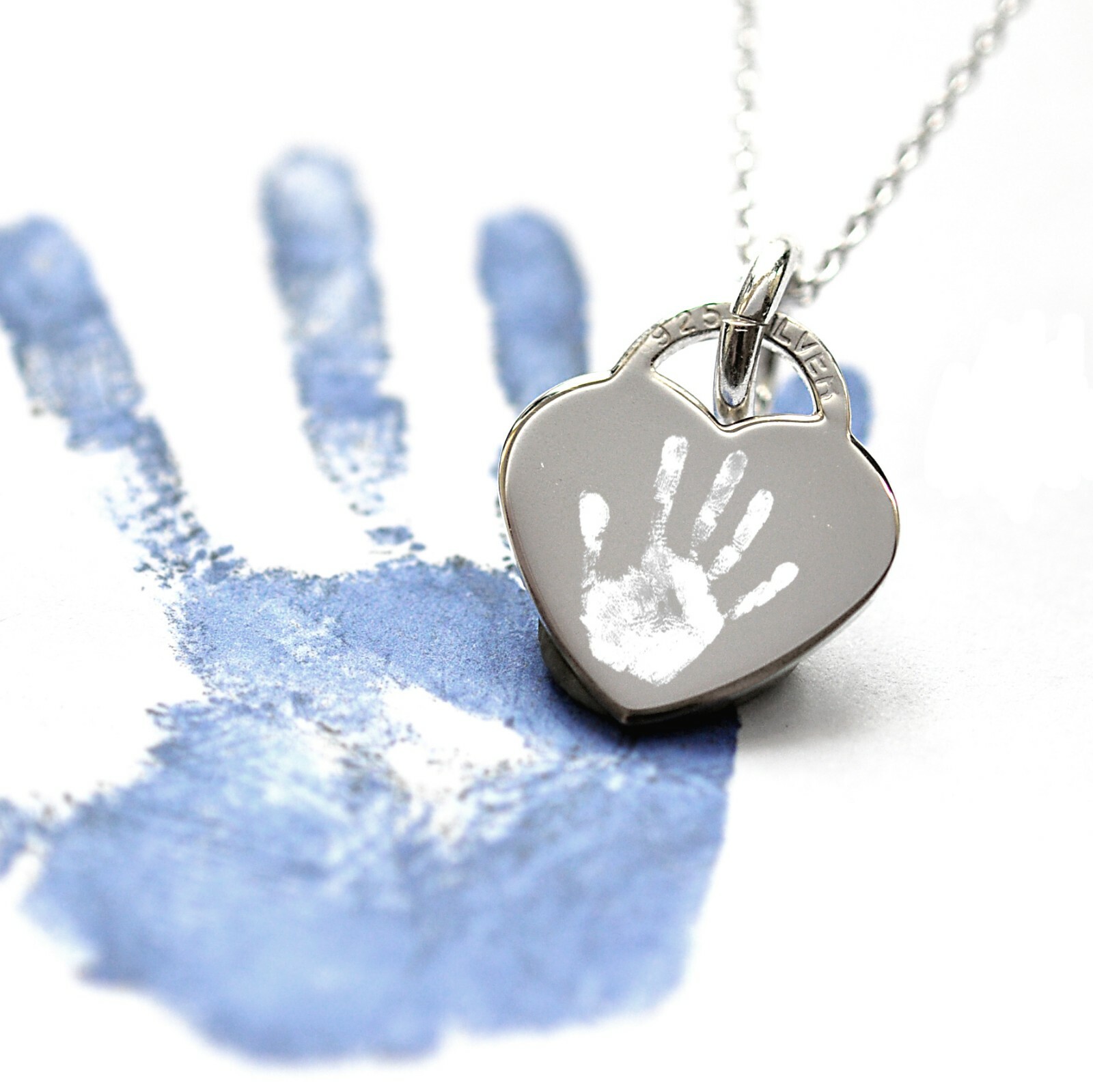 personalised handprint necklace