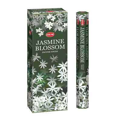 Hem Jasmine Blossom Agarbatti Rolled Fragrance Masala Incense Sticks 120 Sticks