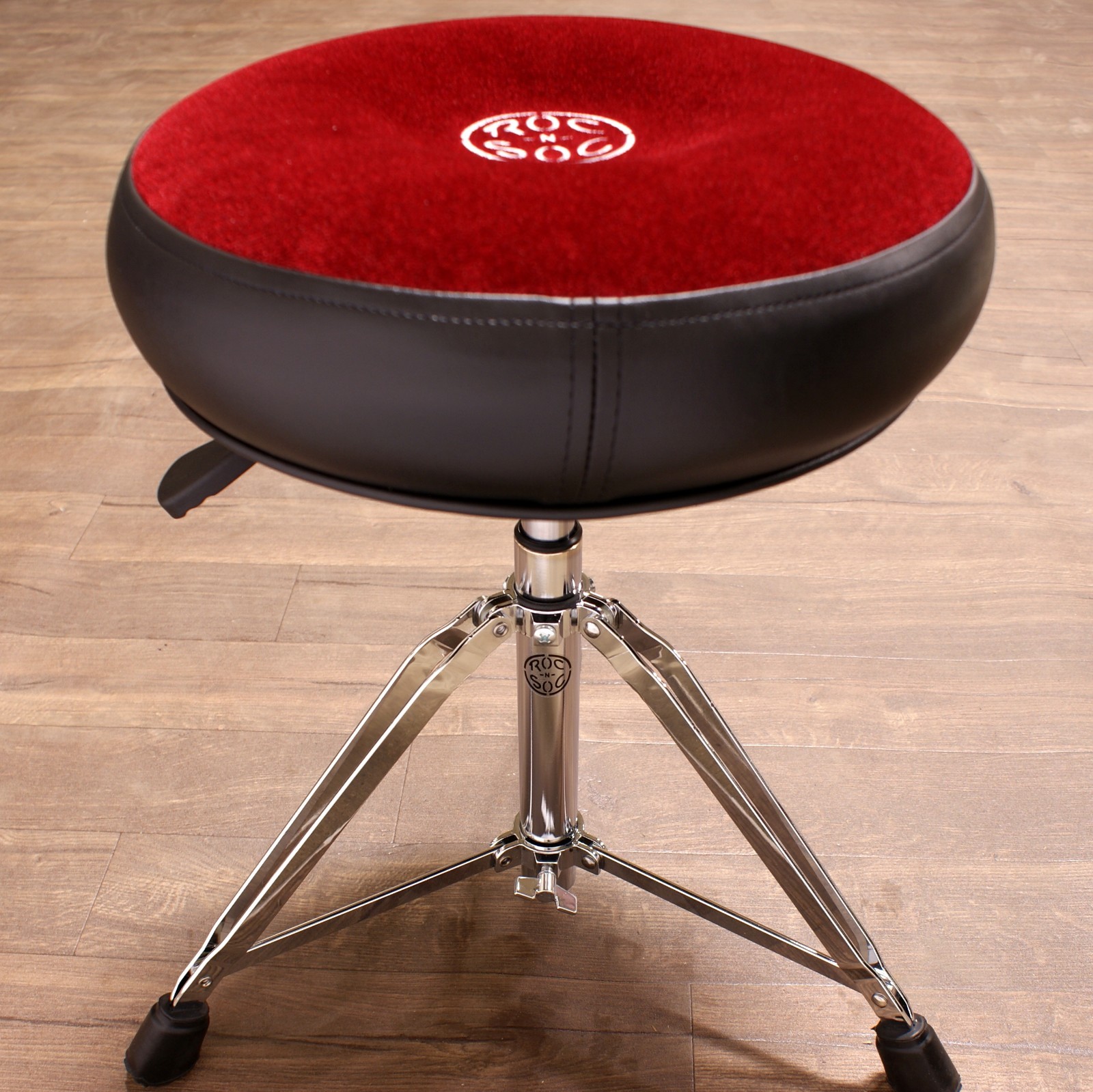 Roc N Soc Drum Throne Nitro Hydraulic Rider - Round Seat RED NR R-R