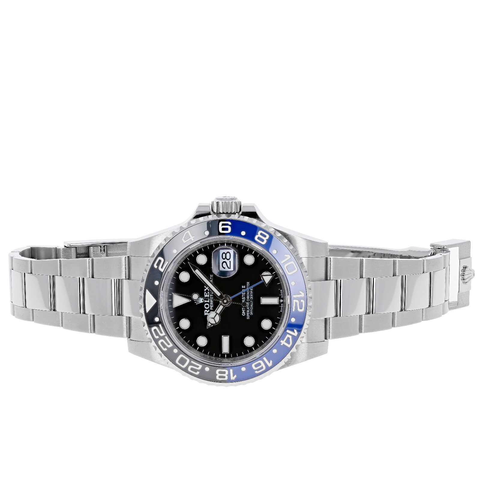 Pre-owned Rolex Gmt-master Ii 126710blnr Batman Oyster Unworn 2024 40 Mm