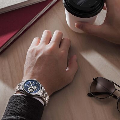 Pre-owned Orient Star Rk-av0004l Skeleton Japan Mechanical 24 Jewels Automatic Men Watch