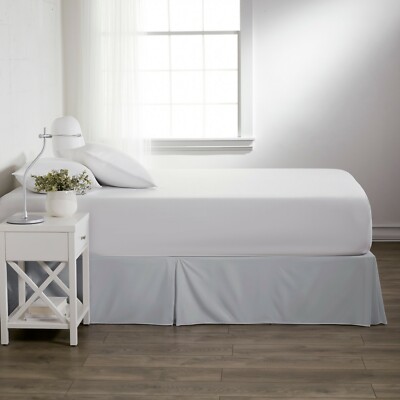Premium Luxury Hotel Quality - Bed Skirt - Kaycie Gray Basics Collection