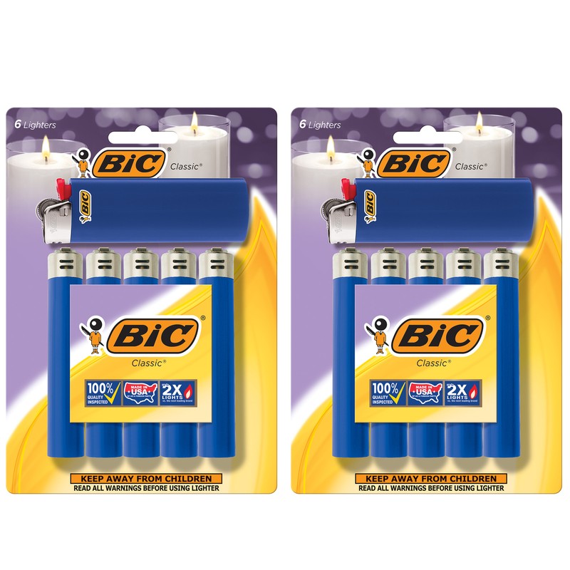 BIC Classic Lighter, 12-Packs