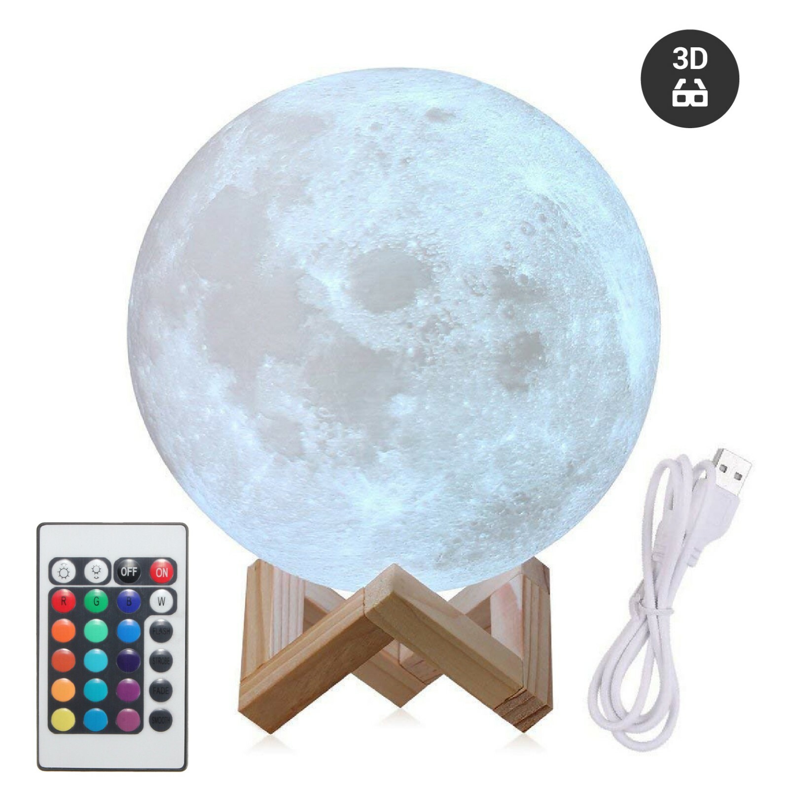 Ночник 3d Moon 3dl15
