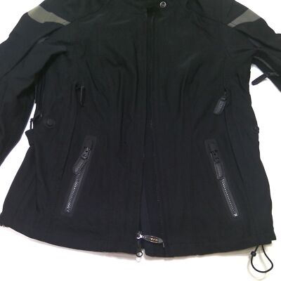 Pre-owned Harley-davidson Womans  Triple Vent System Riding Jacket Medium 98266-19vw In Black