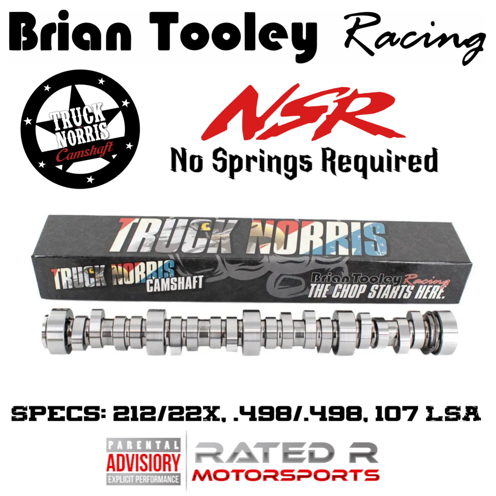 BTR LS Truck Norris NSR Cam Kit Brian Tooley Camshaft GM LS7 Lifters & Guides
