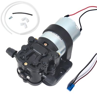HuiYu HY-D23130 Self Priming Diaphragm Water Pump DC 12V 1.6 LPM 30 PSI For B...