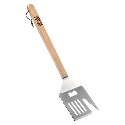 5-in-1 Grill Spatula - Wooden Grilling Accessories - Versatile and Durable Gr...