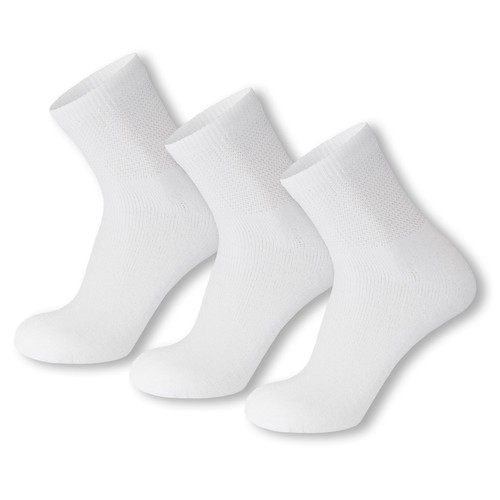 Big and Tall Diabetic Neuropathy Crew and Quarter Socks, King Size Mens Socks
