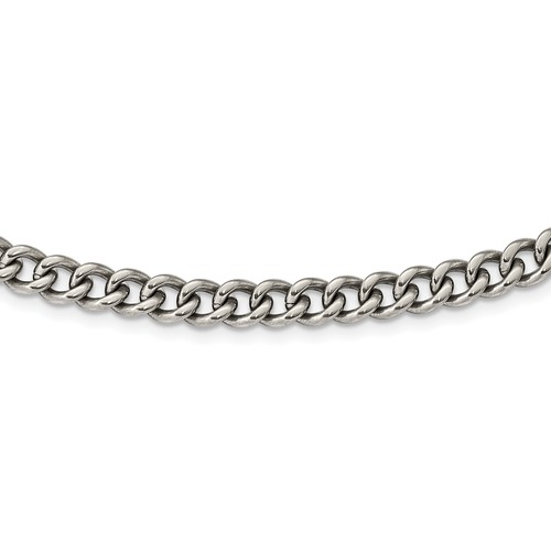 Lex & Lu Titanium Polished 7.5mm 22