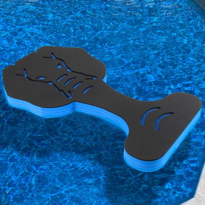 Elephant Saddle Seat Float Lounge Chair Buoyant Durable Blue & Black Foam