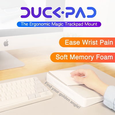 The ergonomic Apple Magic Trackpad mount, 2 color options, soft