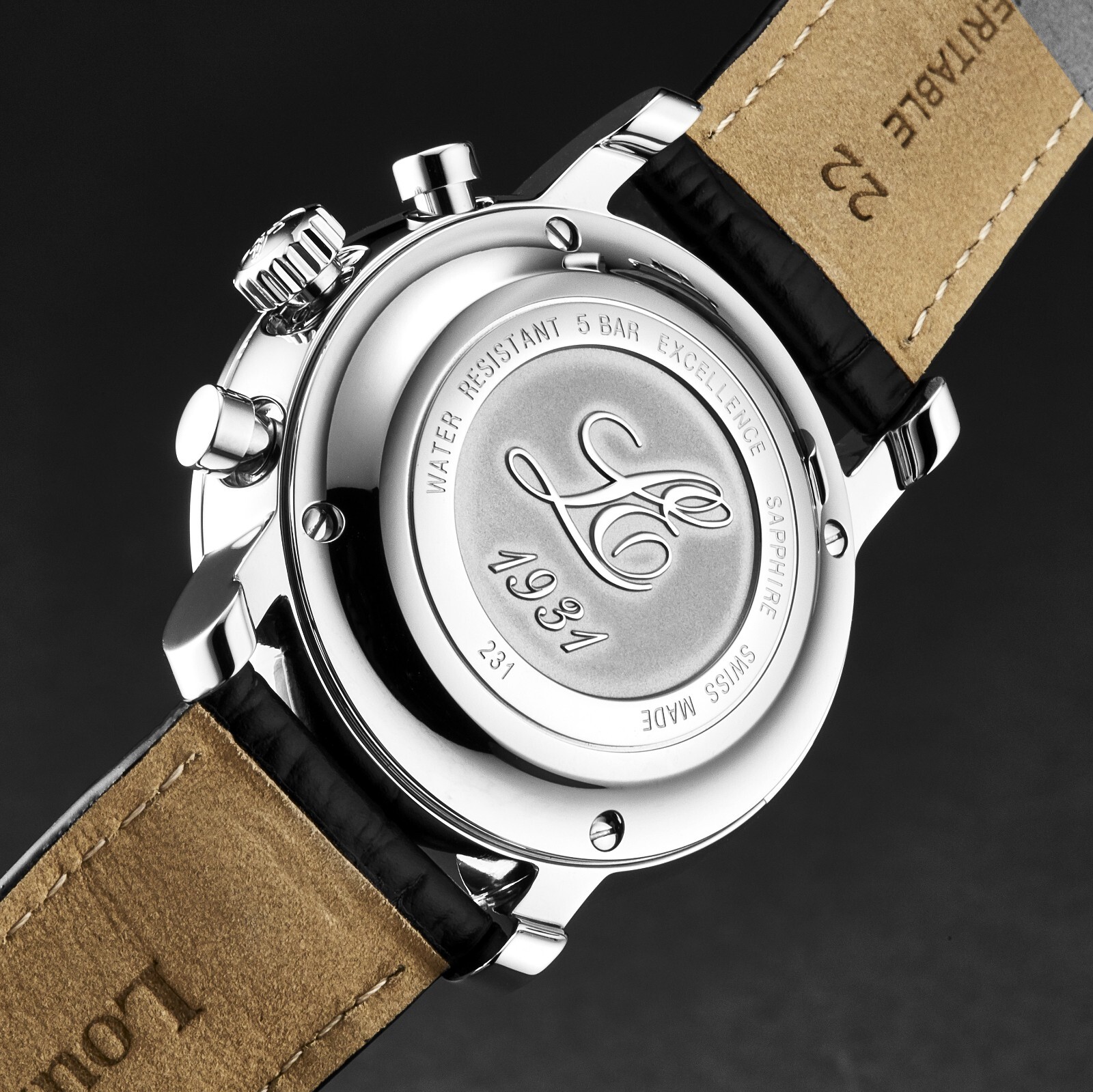 Pre-owned Louis Erard Men's 'excellence' Chronograph Silver Dial Automatic 80231aa01.bdc51