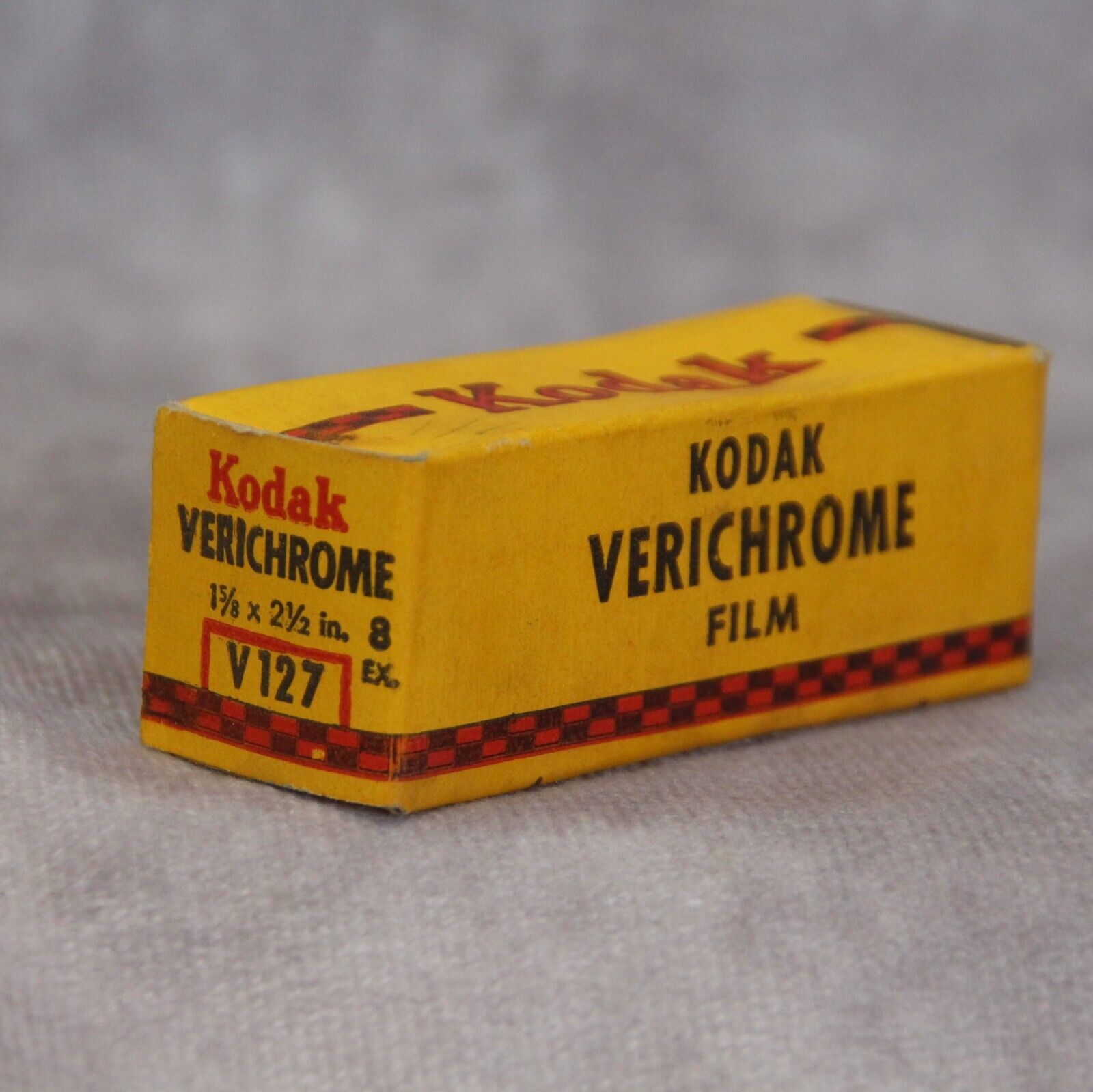 Kodak Verichrome 127 Film Vintage Sealed Box NOS 4 x 6.5cm exp...