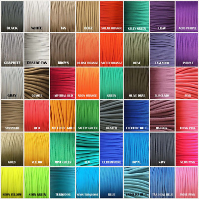 ONE (1) Paracord Keychain KEY FOB 550 Cord USA Custom Colors! TJPARACORD