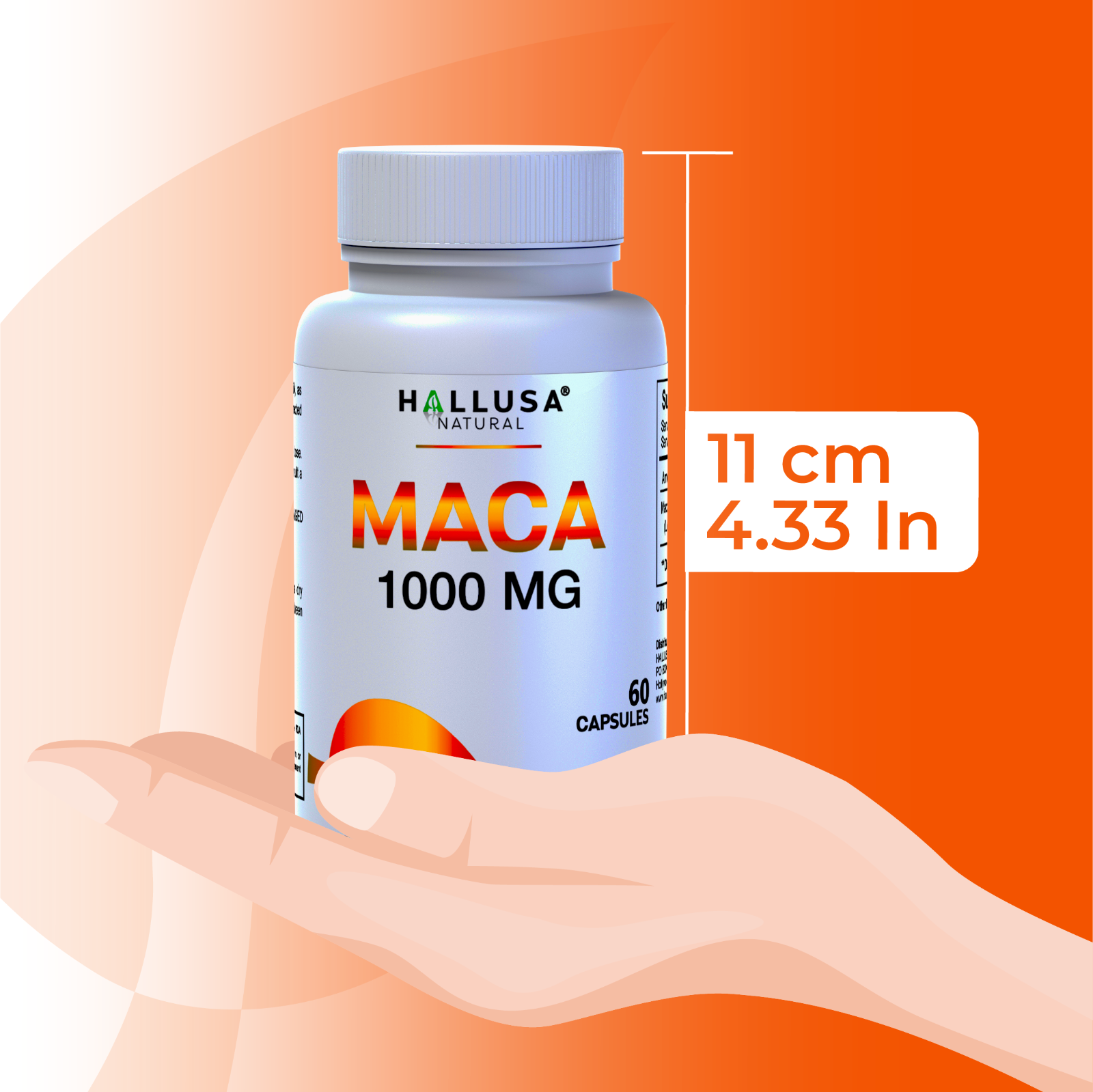 Maca Root for Men and Women - Superfood - Energyzer -  Hormone Balance -  60 cap