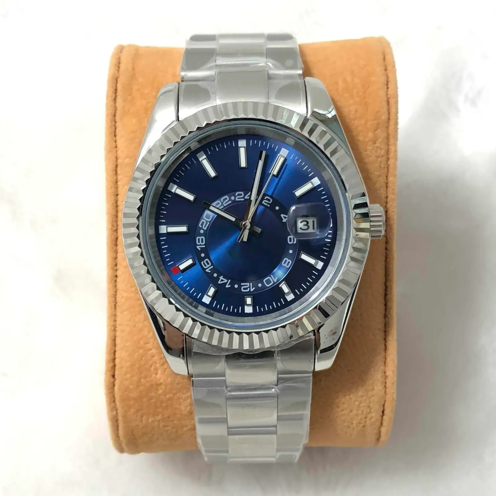 Pre-owned Sky Automatic High Quality Mechanical Men's Watch With Brand Name In Color 1