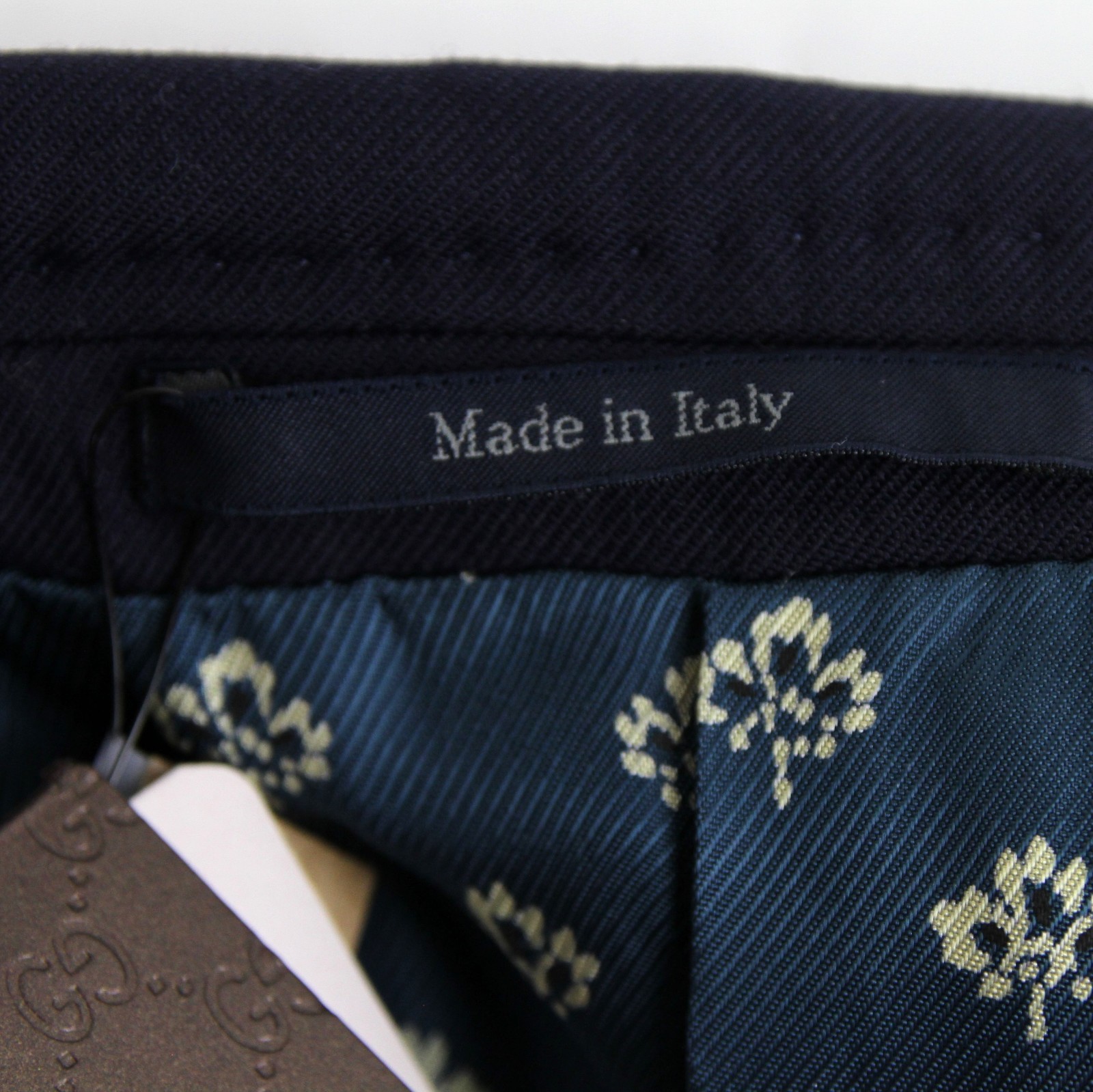 Pre-owned Gucci $1860  Men's Blue Poly/wool/elastane Formal Jacket 2 Buttons 398953 4379