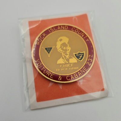 American Legion 40 et 8 Voiture & Cabane 237 Rock Island Chief Black Hawk Pin