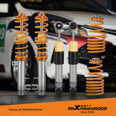 Maxpeedingrods Adjustable Coilovers Lowering Coils For FIAT 500 2008-2019