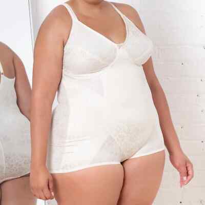 NWT! Cortland Sz 40D Soft Cup Printed Firm Control Comfort Body Briefer 8601