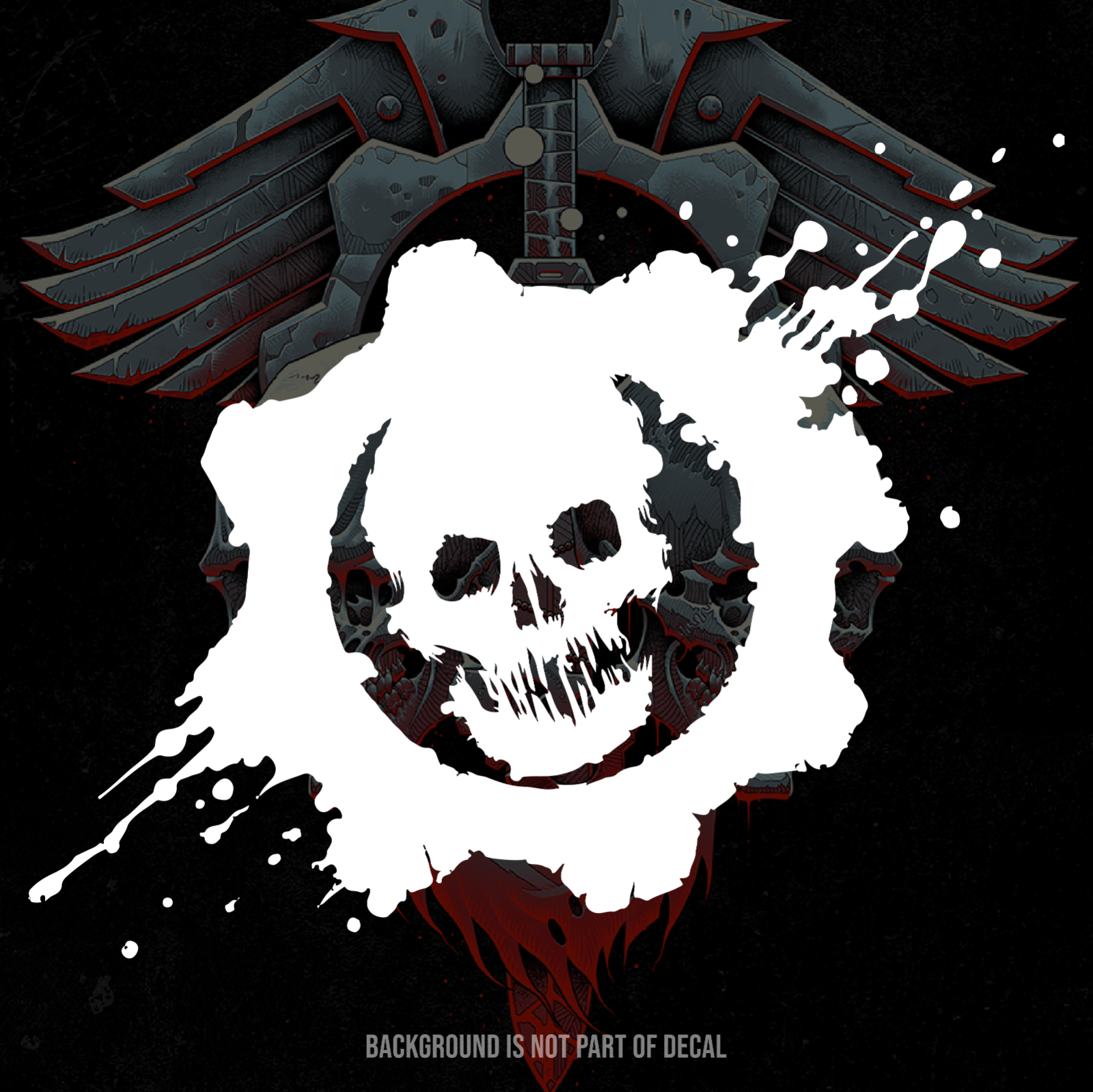 Gears of War E-Day Omen Vinyl Decal Sticker