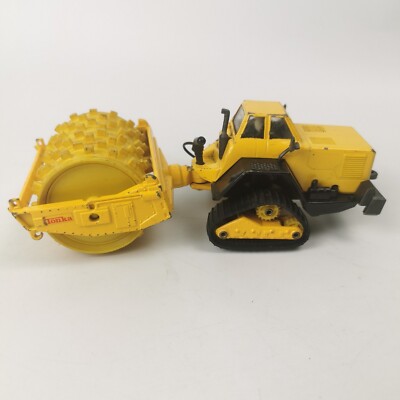 Vintage 80s Tonka Construction Padfoot Compactor Sheepsfoot Roller Diecast
