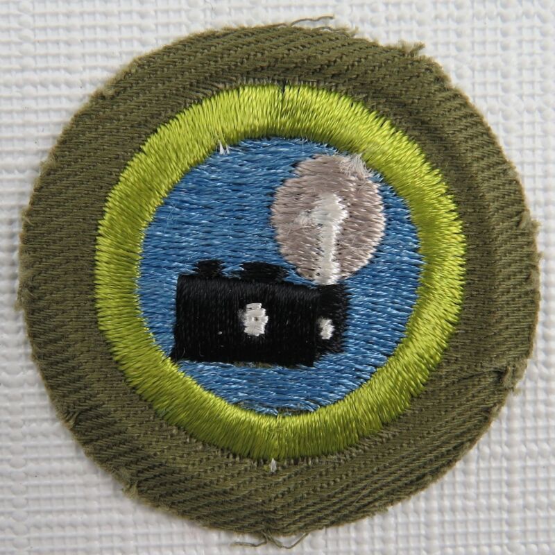 Photography (Camera) Merit Badge 1947-1960 Type E [MB-613]