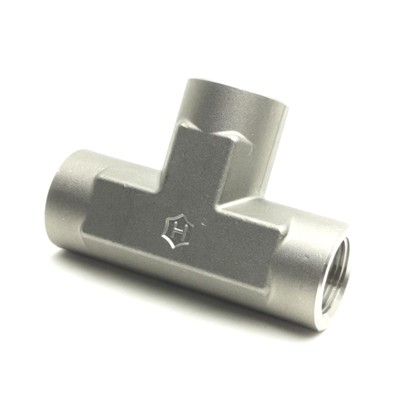 Ham-Let SS-12-T Female Tee Union Pipe Fitting, 3/4'' NPT, Stainless Steel 316