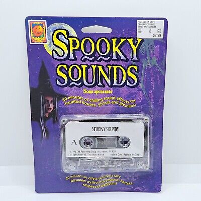 Vintage Halloween Paper Magic Spooky Sounds Music Cassette Tape Sound Effects