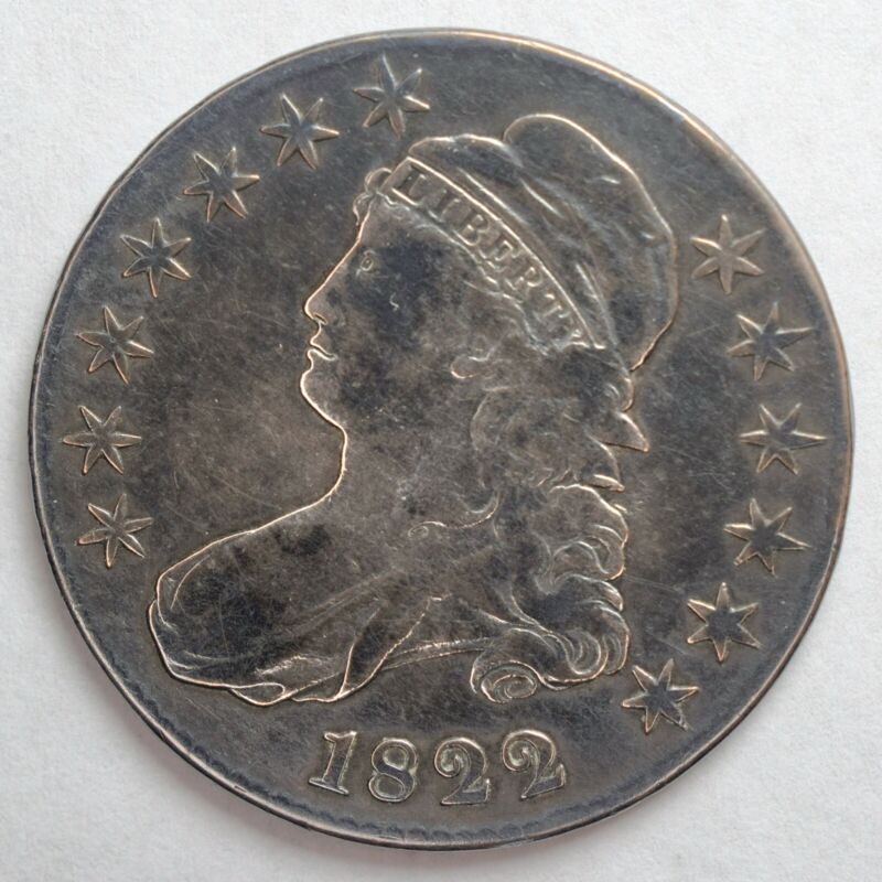 1822 Capped Bust 50c Half Dollar Fine Details Polished (O-111, R-2)