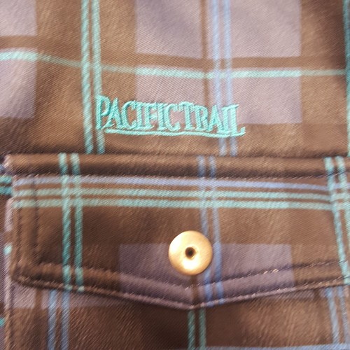 Pacific Trail Kids Boy's Royal Blue Plaid Insulated Hooded Jacket Sz Med