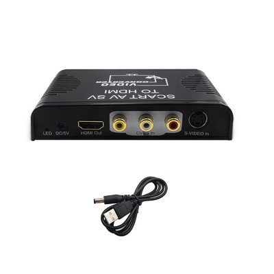 Scart AV S-video Composite AV RCA To HDMI 1080P Video&Audio Converter Adapter d