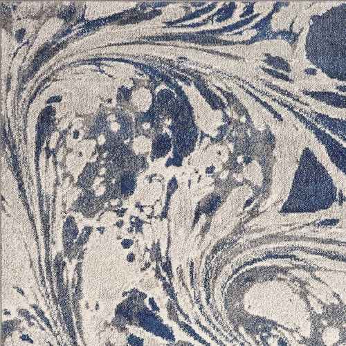 Ковер для внутреннего помещения с абстрактным мраморным дизайном размером 7 X 9 дюймов серого цвета