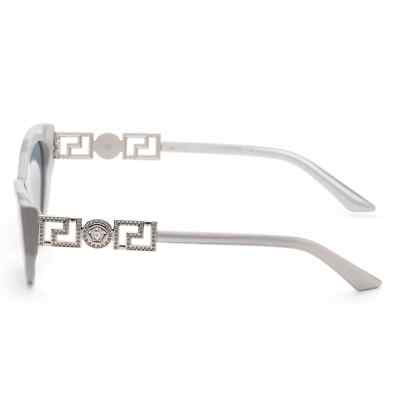 Pre-owned Versace Ve4470b-54741u-56 Grey Sunglasses In Gray