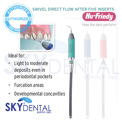 Hu-Friedy After Five Swivel Direct Flow Inserts LEFT Straight RIGHT Set of Three