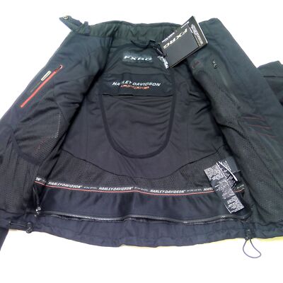 Pre-owned Harley-davidson Womans  Triple Vent System Riding Jacket Medium 98266-19vw In Black