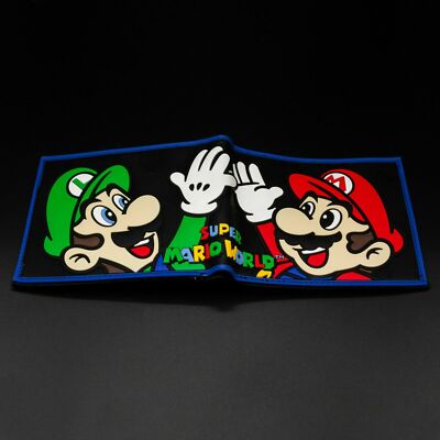 Cute Super Mario Bros Purse Short Bifold Fashion Leather Wallet S2