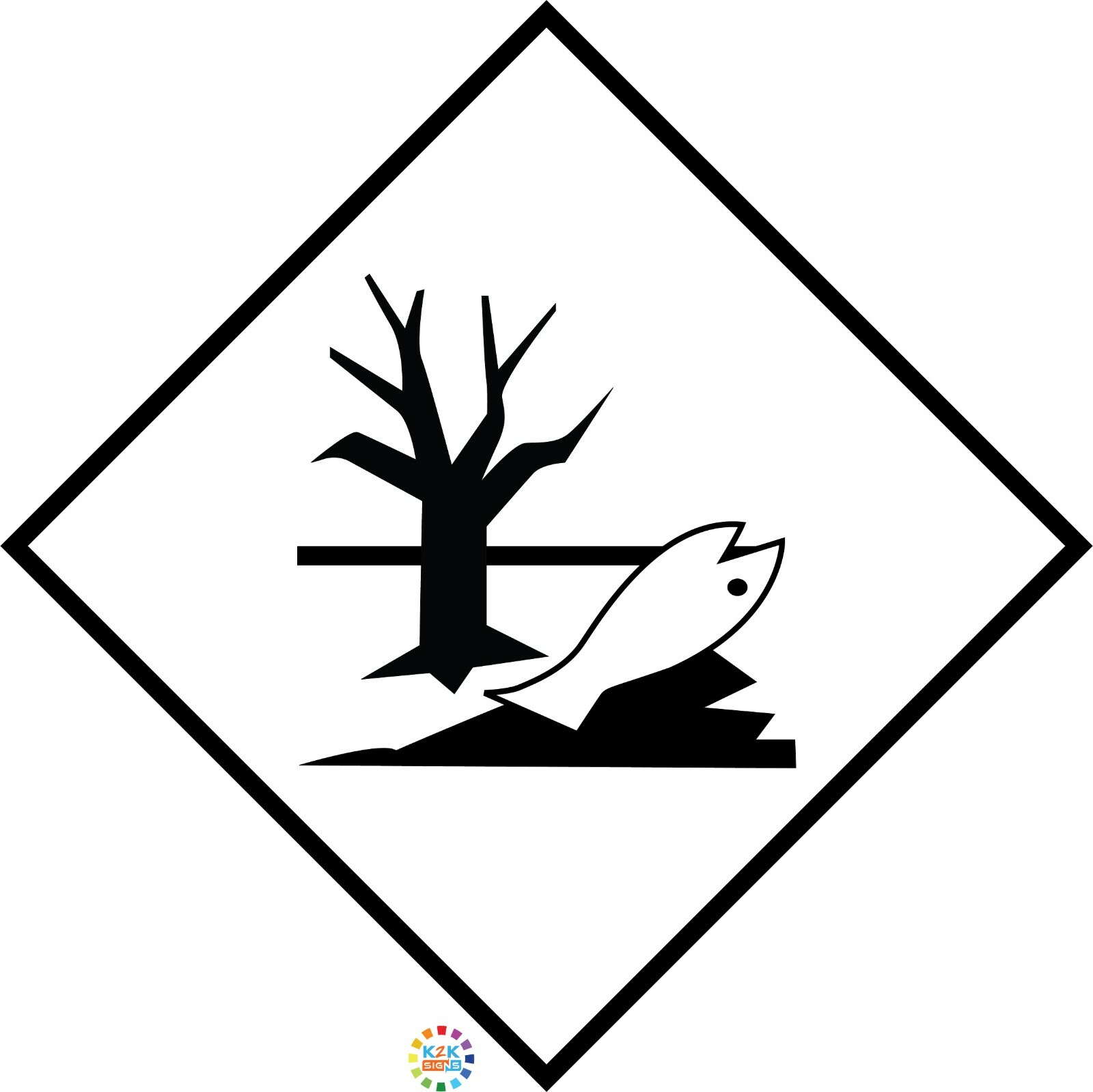 ENVIRONMENTALLY HAZARDOUS SUBSTANCE VARIOUS SIGNS & STICKER OPTIONS