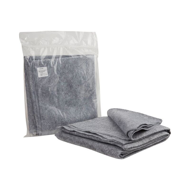 McKesson Disposable Stretcher Blanket 40” X 80” Polyester Gray 1 Each 16-10224